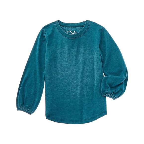 T-shirt Femme Chaser Taille S – Bleu Vintage Côtelé – Manches Bouffantes Thermiques – Neuf Avec étiquette